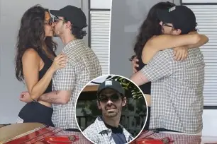 Joe Jonas can't keep his hands off model girlfriend during passionate airport makeout session